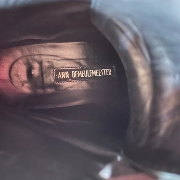 Ann Demeulemeester black leather lace up ankle boot size EU 36 - Picture 7 of 8